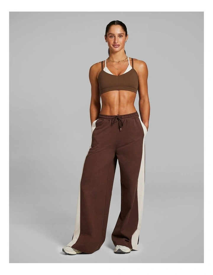Soft Jersey Blocked Pants in Fawn image 5