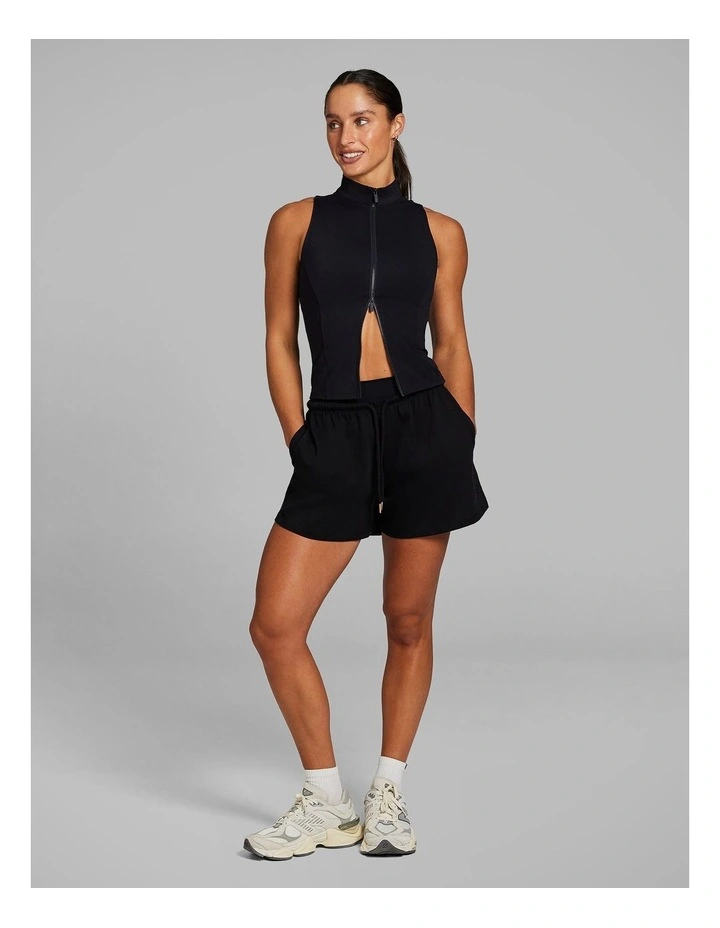 Soft Jersey Shorts in Black image 5