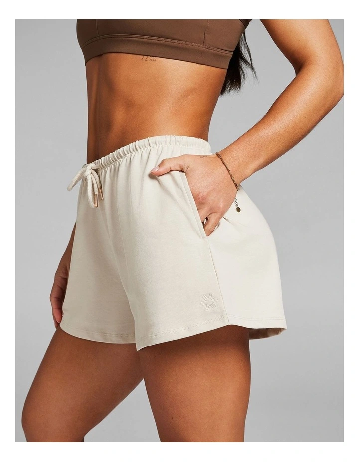 Soft Jersey Shorts in Vanilla image 3
