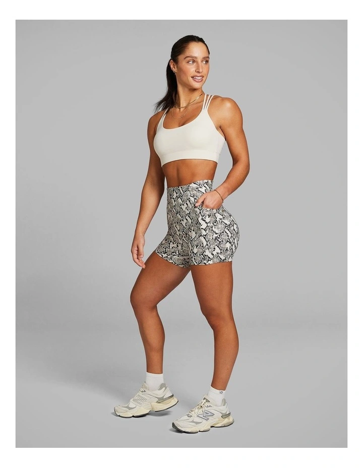 No Front Seam Mid Thigh Bike Shorts in Sand Snake image 5