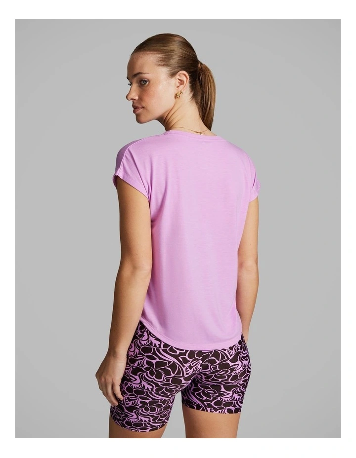 Relaxed Hip Length Tee in Allure image 2