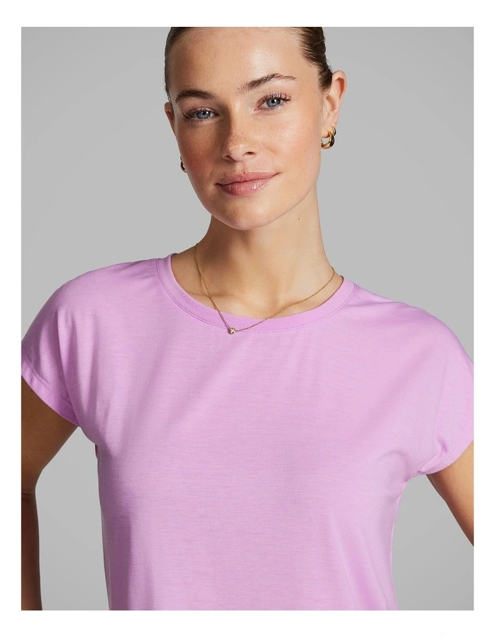 Relaxed Hip Length Tee in Allure image 4