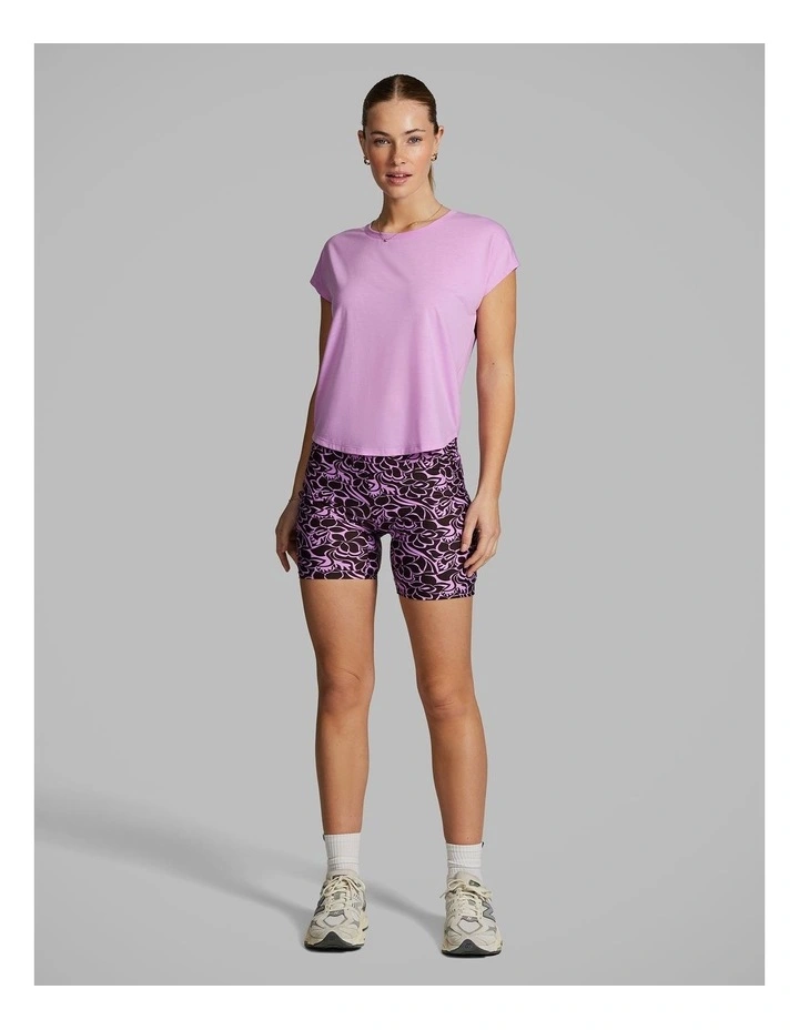 Relaxed Hip Length Tee in Allure image 5