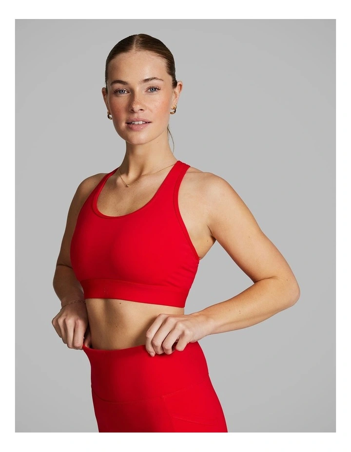 Gym And Swim High Impact Sports Bra Bright Red image 2