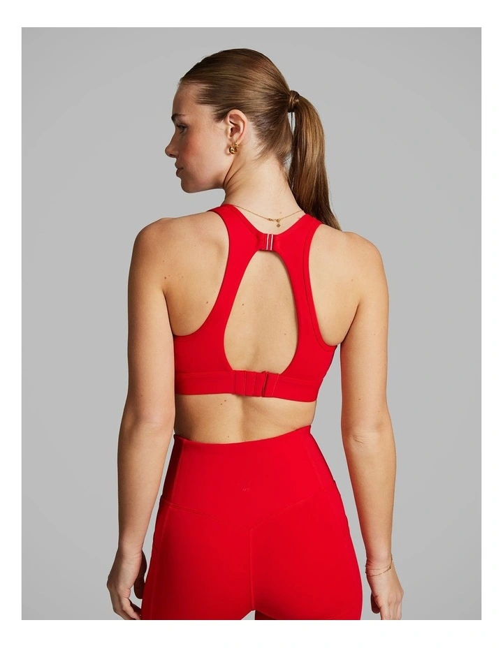Gym And Swim High Impact Sports Bra Bright Red image 3