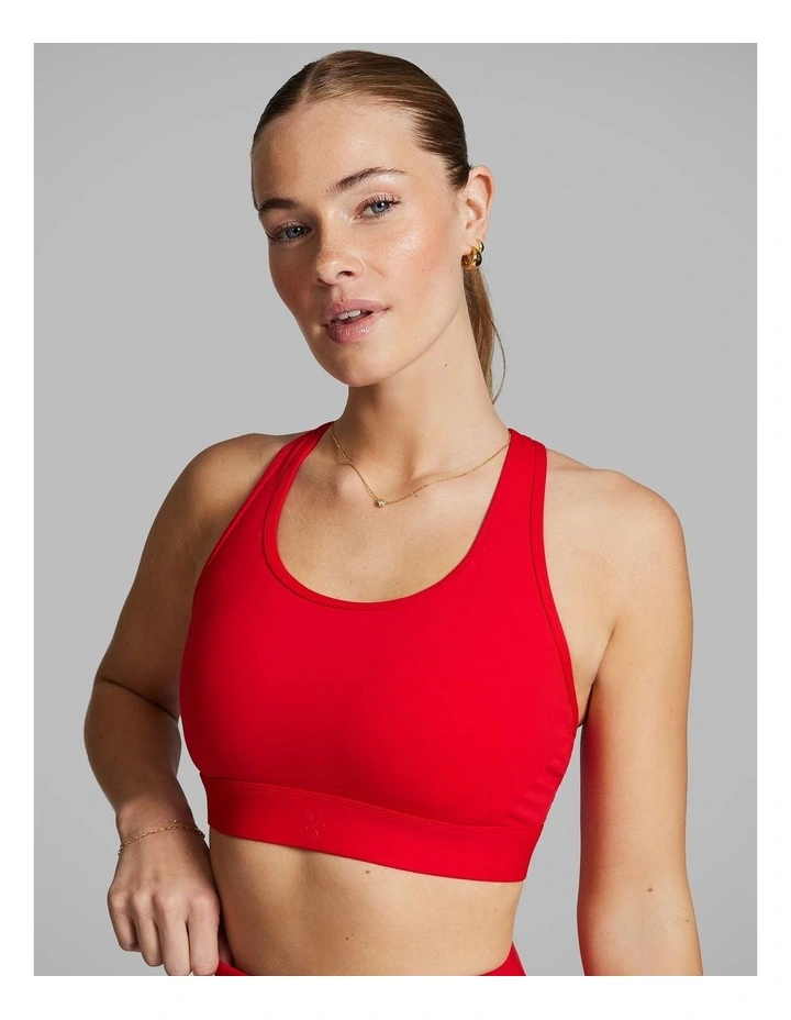 Gym And Swim High Impact Sports Bra Bright Red image 4