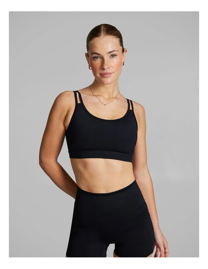 Gym And Swim Low Impact Sports Bra in Black image 1