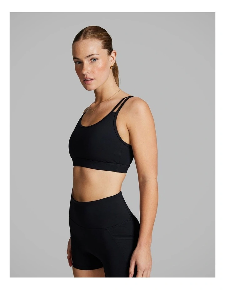 Gym And Swim Low Impact Sports Bra in Black image 2