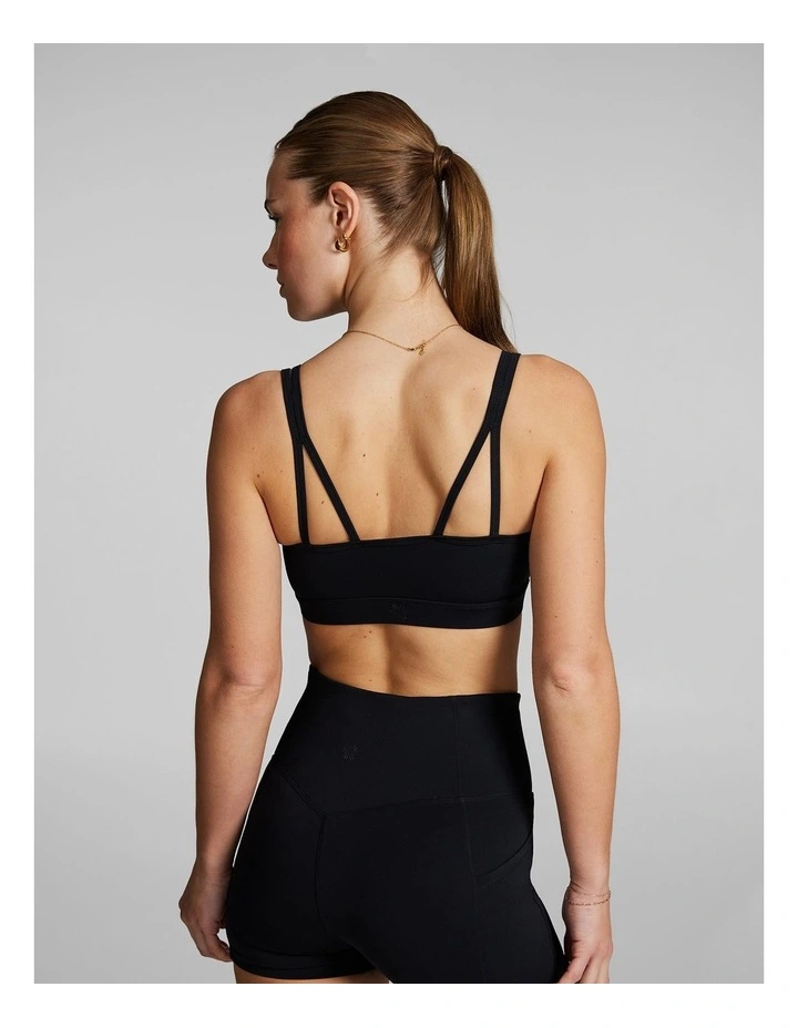 Gym And Swim Low Impact Sports Bra in Black image 3