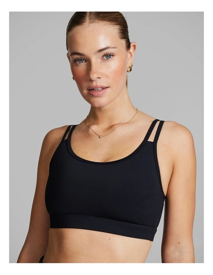 Gym And Swim Low Impact Sports Bra in Black image 4