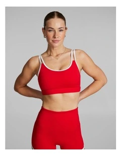 Gym And Swim Low Impact Sports Bra in Red