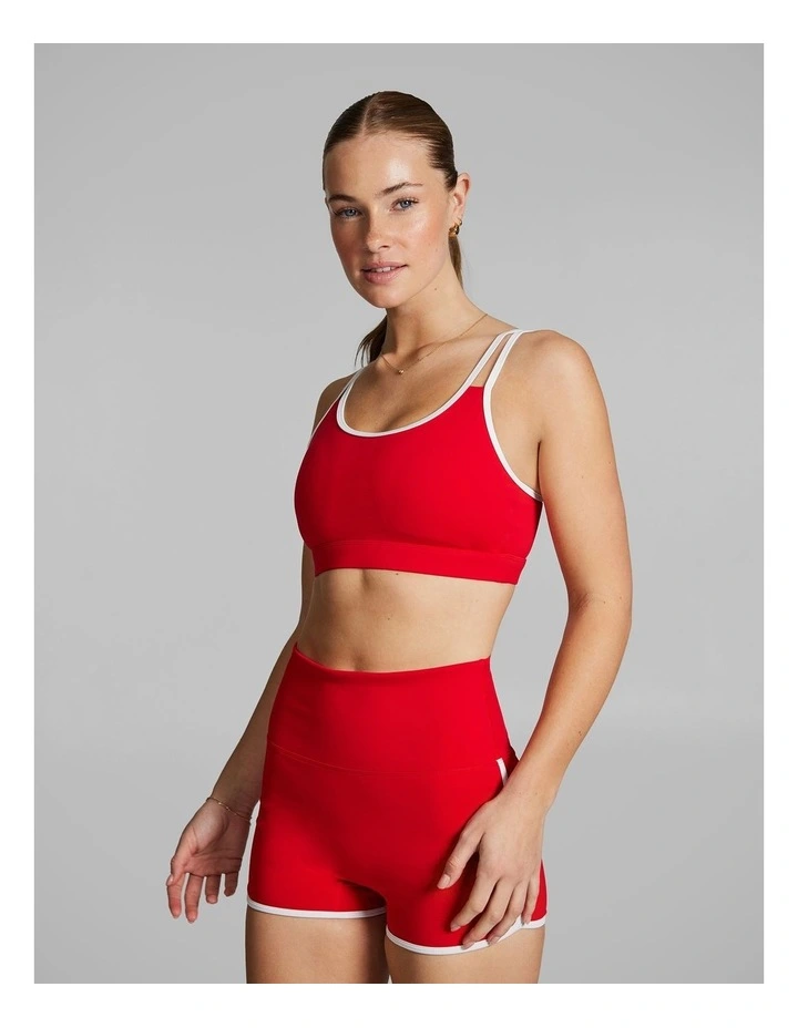 Gym And Swim Low Impact Sports Bra in Red image 2