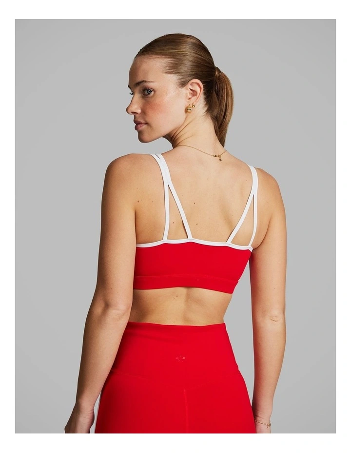 Gym And Swim Low Impact Sports Bra in Red image 3