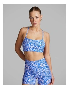 In Action Low Impact Sports Bra Blue Summer