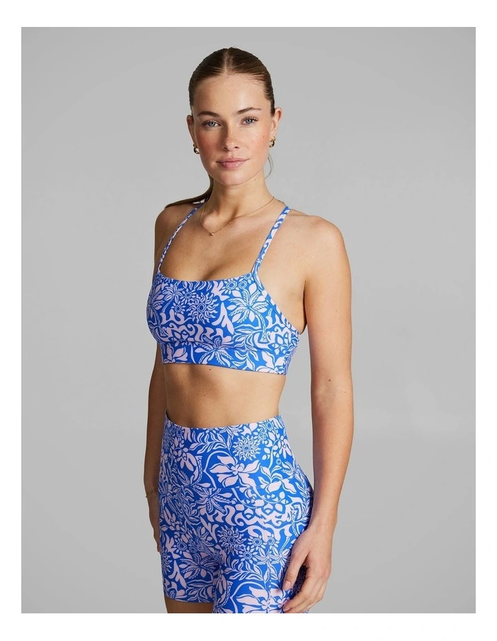 In Action Low Impact Sports Bra Blue Summer image 2