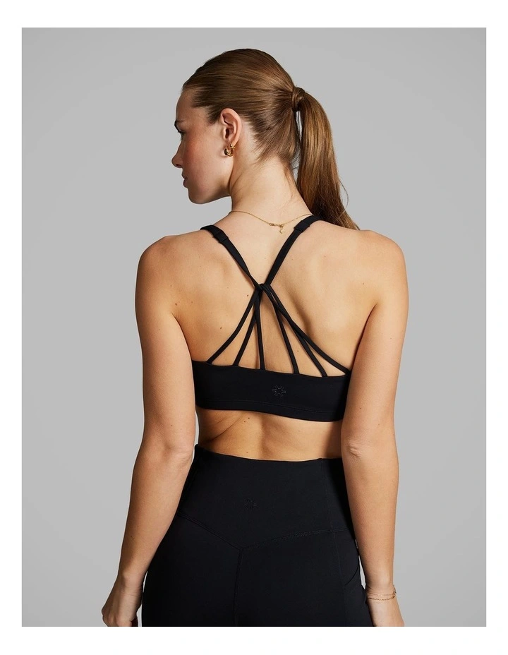 Gym And Swim Medium Impact Sports Bra Black image 3