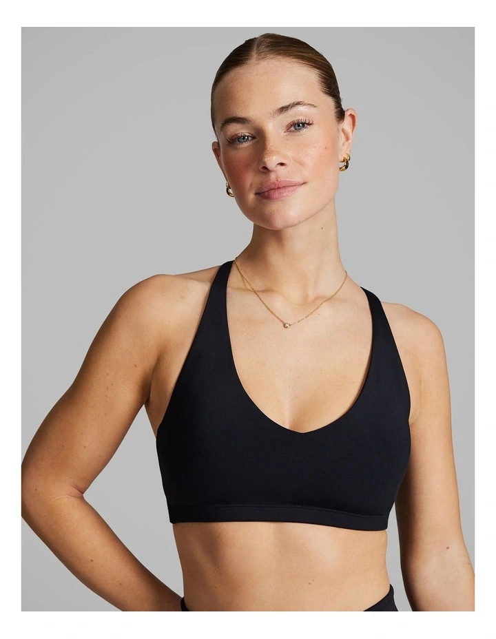 Gym And Swim Medium Impact Sports Bra Black image 4
