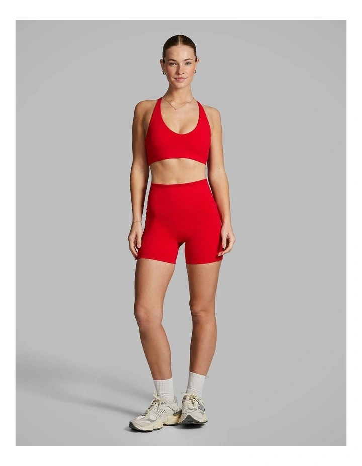 Gym And Swim Medium Impact Sports Bra Bright Red image 5