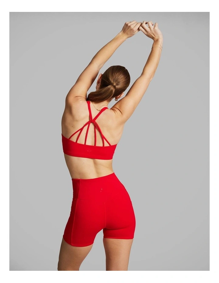Gym And Swim Medium Impact Sports Bra Bright Red image 6