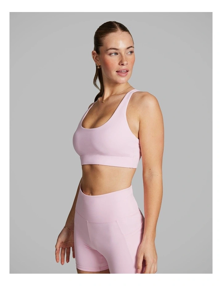 In Action Medium Impact Sports Bra Rosewater image 2