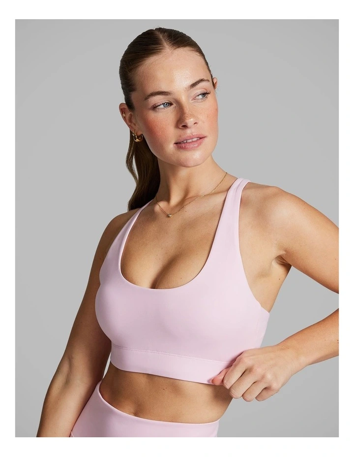 In Action Medium Impact Sports Bra Rosewater image 4