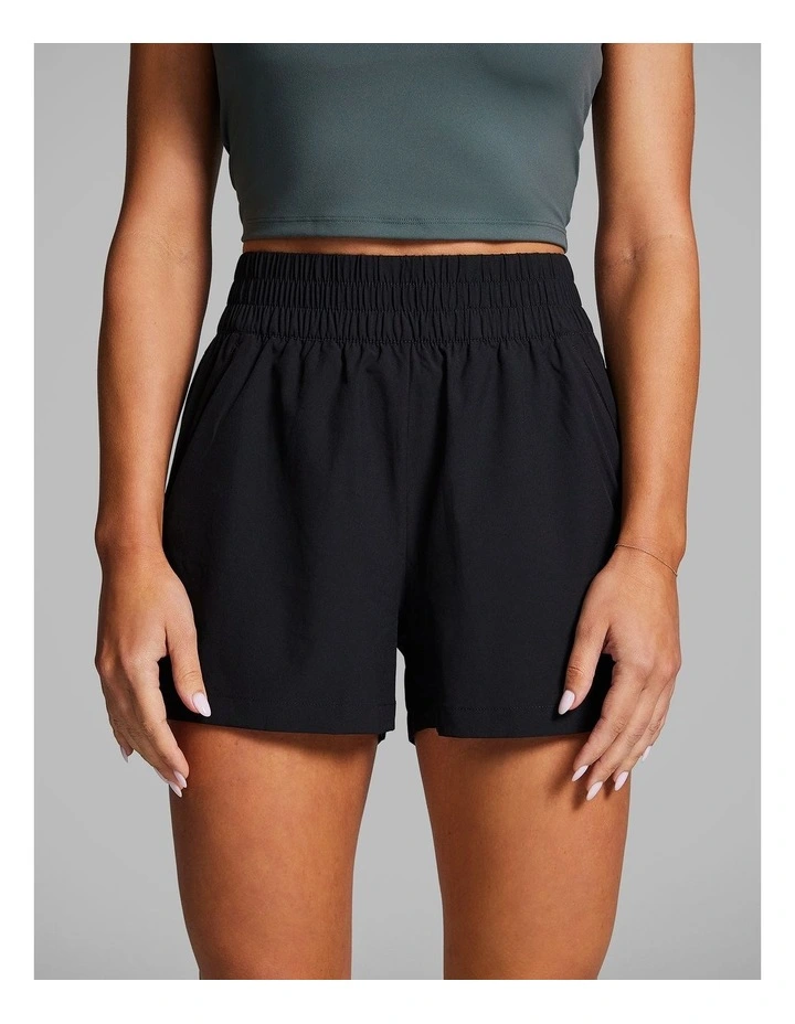At Leisure Casual Shorts in Black image 1