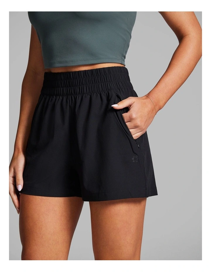 At Leisure Casual Shorts in Black image 3