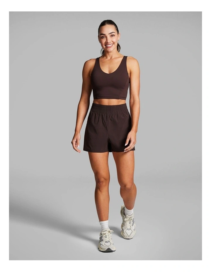 At Leisure Casual Shorts in Chocolate image 5