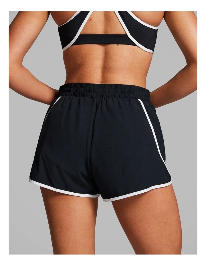 Run Shorts in Black/White image 2
