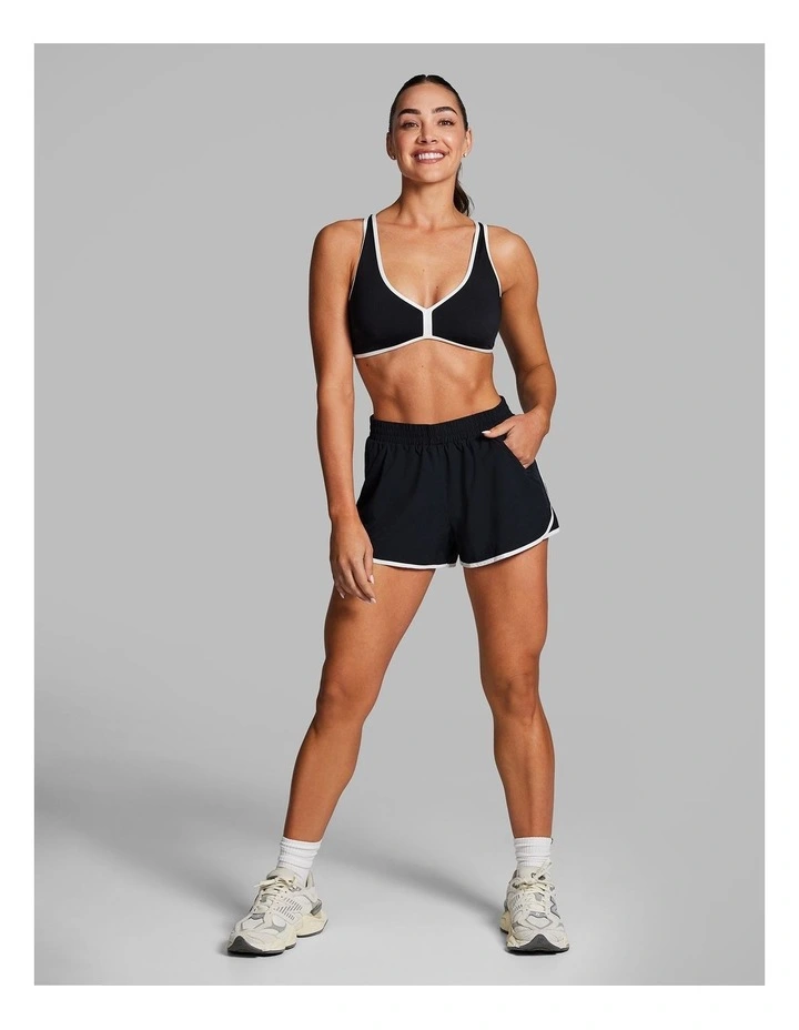 Run Shorts in Black/White image 5
