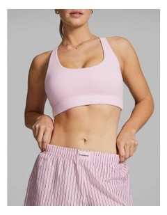 Cotton Stripe Shorts in Rosewater