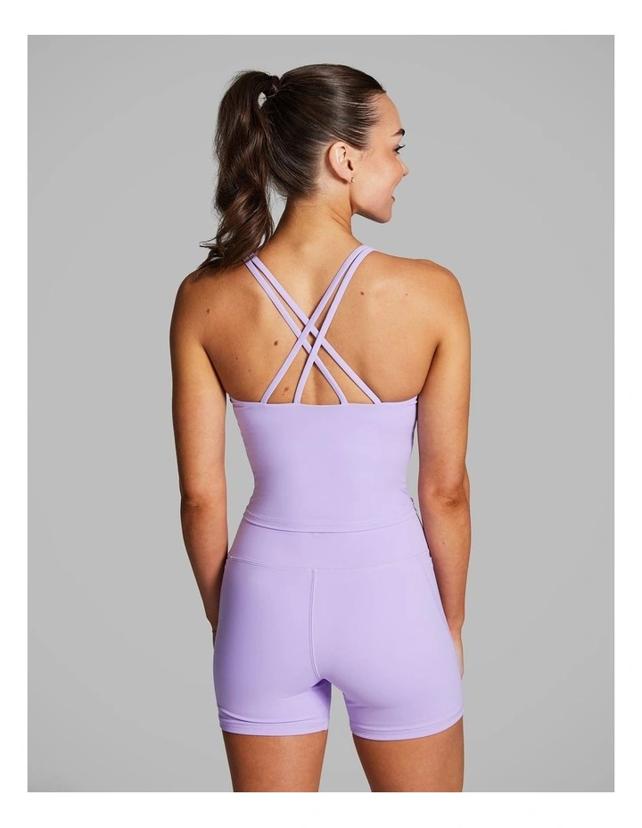 Strappy Support Singlet in Ultraviolet image 2
