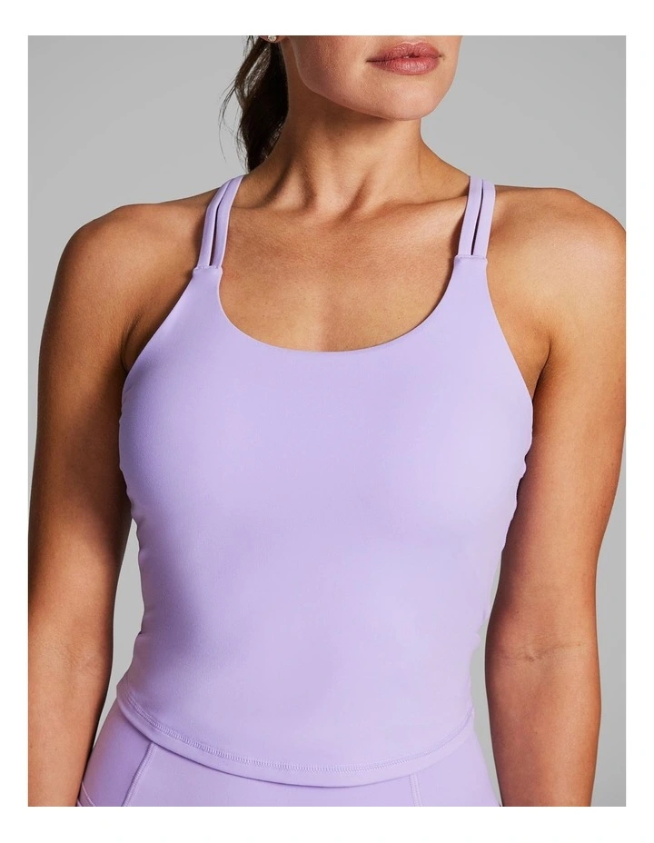 Strappy Support Singlet in Ultraviolet image 4