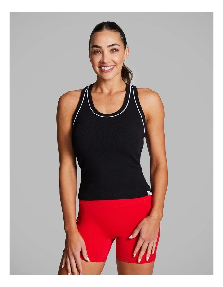 Streamline Rib Tank in Black image 1