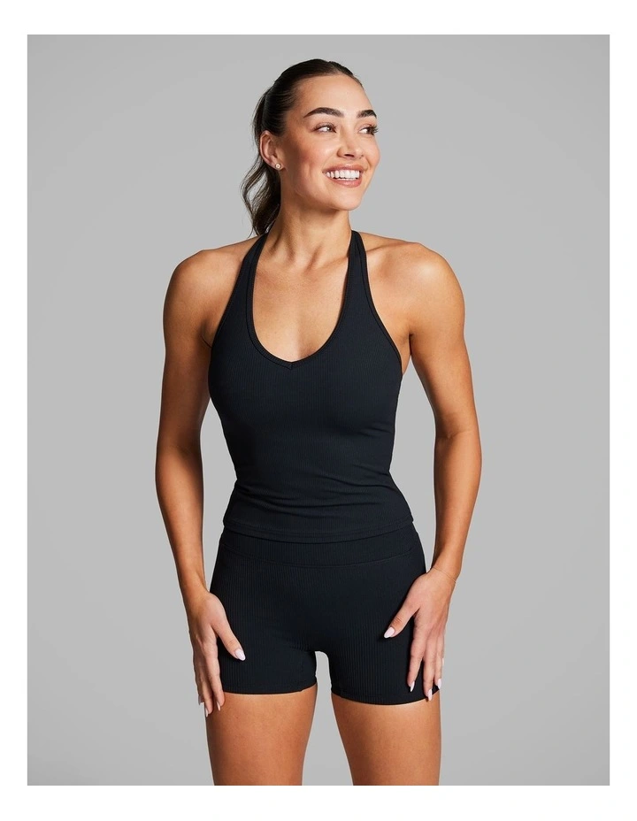 Luxesoft Rib Support Tank in Black image 1