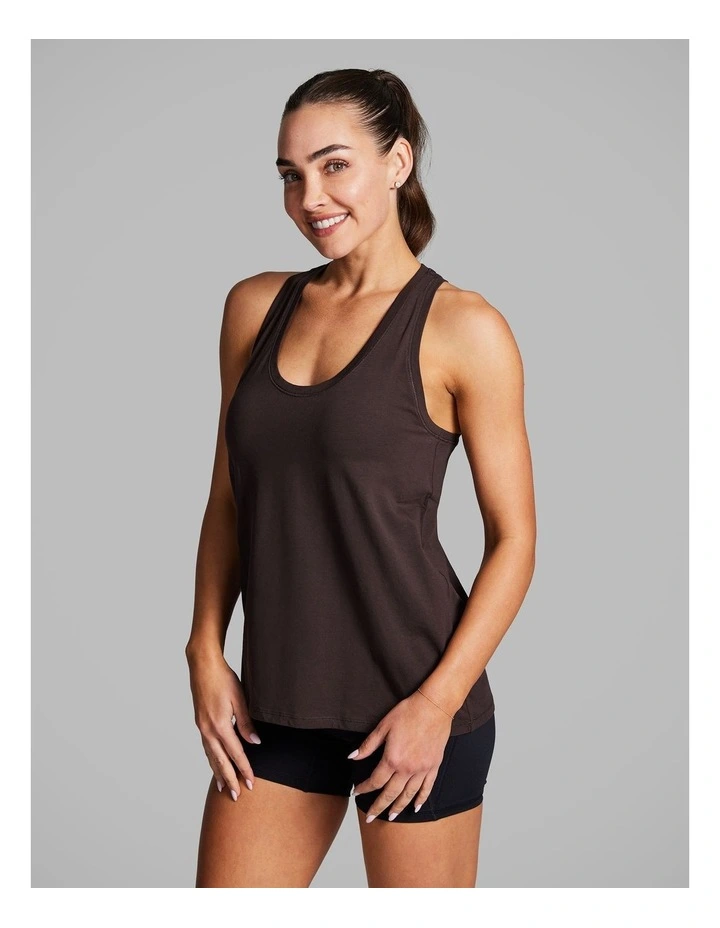 All Day Tank in Chocolate image 3
