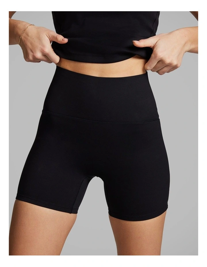 Coreform Mid Thigh Bike Shorts in Black image 1