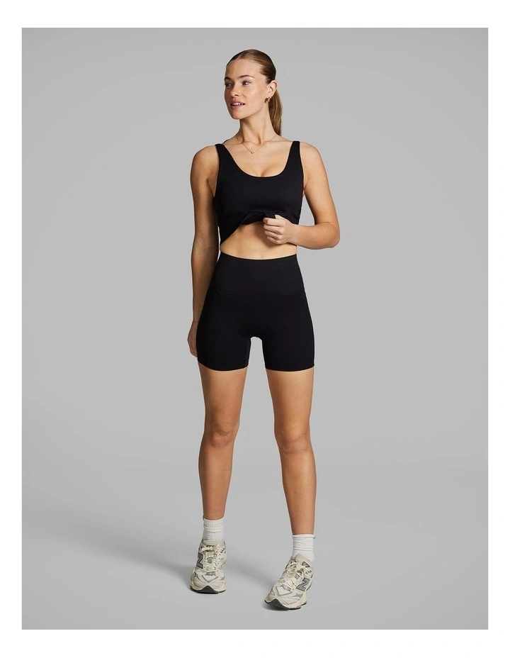 Coreform Mid Thigh Bike Shorts in Black image 5