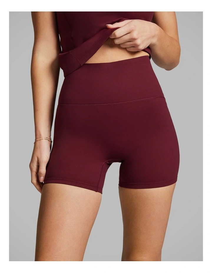 Coreform Mid Thigh Bike Shorts in Vino image 1