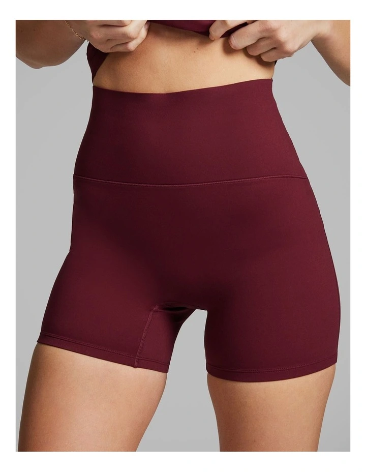 Coreform Mid Thigh Bike Shorts in Vino image 4
