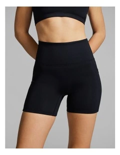 Gym And Swim Mid Thigh Bike Shorts Black