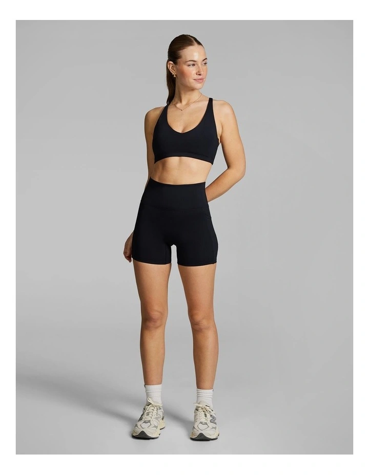 Gym And Swim Mid Thigh Bike Shorts Black image 5