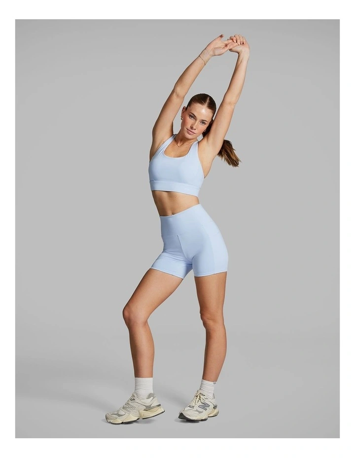 Pocket Mid Thigh Bike Shorts Light Sky Blue image 6