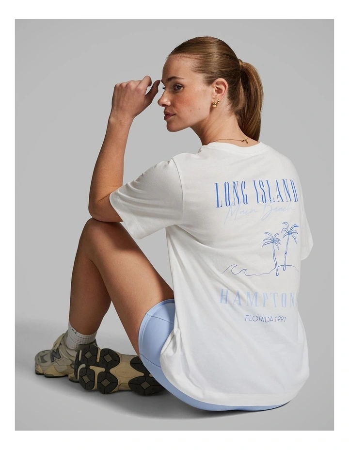 Graphic Tee in White image 6