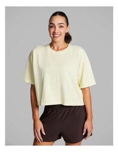 Boxy Hip Length Tee in Sunflower