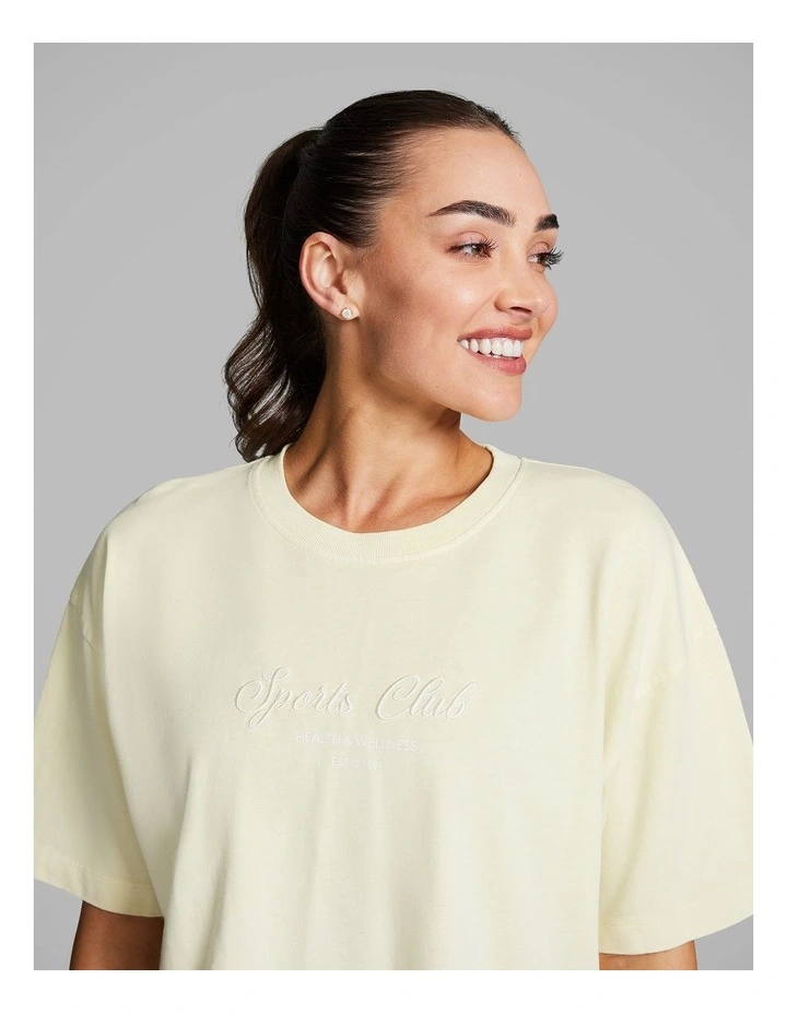Boxy Hip Length Tee in Sunflower image 4