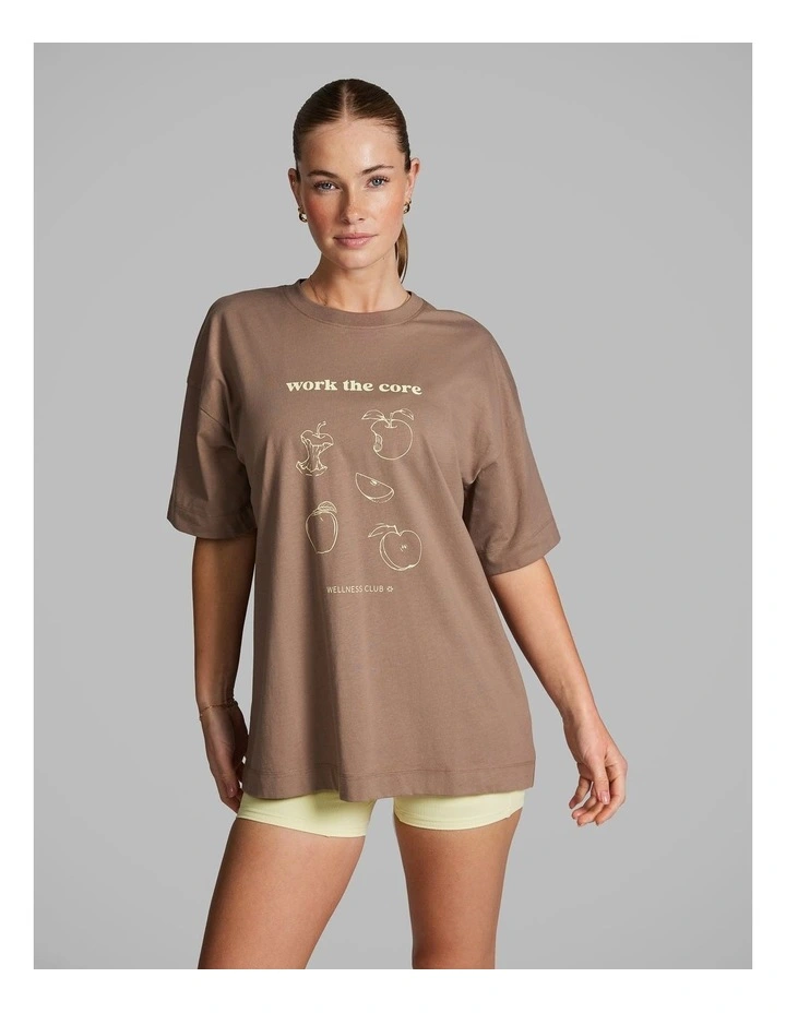 Baggy Fit Tee in Caramel image 1