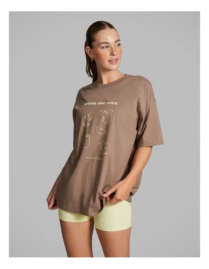 Baggy Fit Tee in Caramel image 2