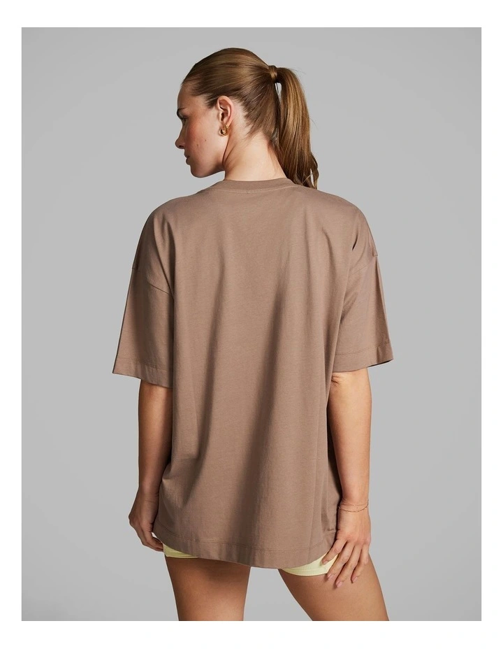 Baggy Fit Tee in Caramel image 3