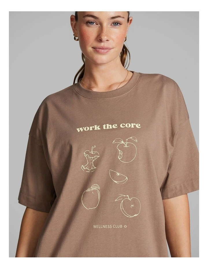 Baggy Fit Tee in Caramel image 4